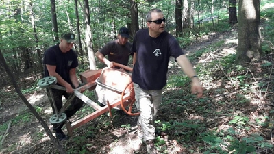 Prace porządkowe na cmentarzach z I Wojny Światowej #3 - źródło: Klub Górski Orły