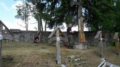 Prace porządkowe na cmentarzach z I Wojny Światowej #9 - źródło: Klub Górski Orły