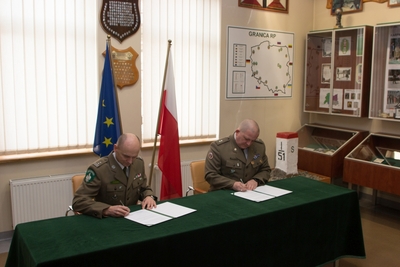 Podpisanie porozumienia z ZS Strzelec"