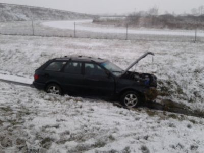 Wypadek na A4 - pomogła Straż Graniczna 