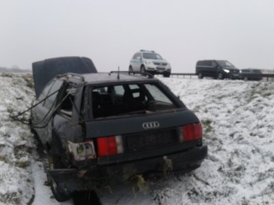 Wypadek na A4 - pomogła Straż Graniczna 