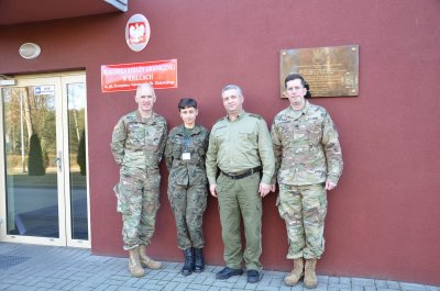 Żołnierze z USA odwiedzili placówkę SG w Kielcach 