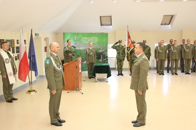 Ślubowanie w Karpackim Oddziale SG