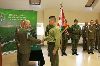 Ślubowanie w Karpackim Oddziale SG