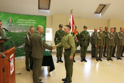 Ślubowanie w Karpackim Oddziale SG