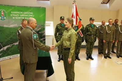 Ślubowanie w Karpackim Oddziale SG