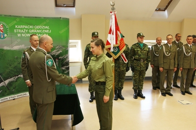 Ślubowanie w Karpackim Oddziale SG