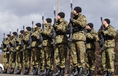 Kompania Reprezentacyjna SG z nowymi karabinkami 
