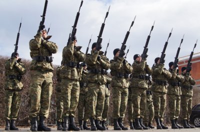 Kompania Reprezentacyjna SG z nowymi karabinkami 
