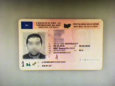 Obywatel Bułgarii z podrobionym prawem jazdy