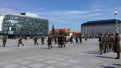 Zmiana Posterunku Honorowego przed Grobem Nieznanego Żołnierza