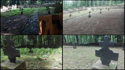 Funkcjonariusze KaOSG przywracają blask nekropolii