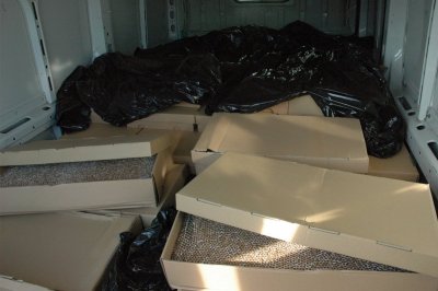 Przewoził 630 000 sztuk papierosów