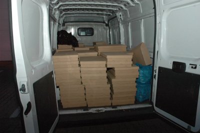 Przewoził 630 000 sztuk papierosów