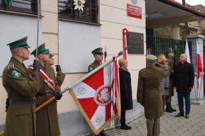 Uroczyste odsłonięcie tablicy pamiątkowej Marszałka Józefa Piłsudskiego