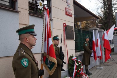 Uroczyste odsłonięcie tablicy pamiątkowej Marszałka Józefa Piłsudskiego