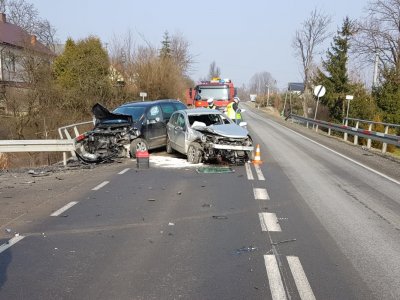 Wypadek pod Limanową zablokował DK 28