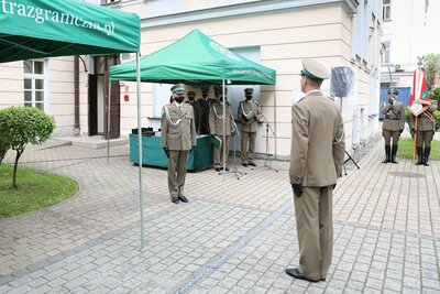 Uroczysta zbiorka w Karpackim Oddziale Straży Granicznej w Nowym Sączu