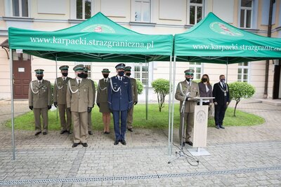 Uroczysta zbiorka w Karpackim Oddziale Straży Granicznej w Nowym Sączu