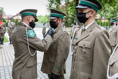 Uroczysta zbiorka w Karpackim Oddziale Straży Granicznej w Nowym Sączu