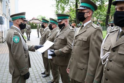 Uroczysta zbiorka w Karpackim Oddziale Straży Granicznej w Nowym Sączu