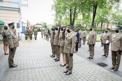 Uroczysta zbiorka w Karpackim Oddziale Straży Granicznej w Nowym Sączu