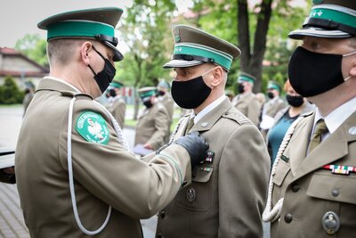 Uroczysta zbiorka w Karpackim Oddziale Straży Granicznej w Nowym Sączu