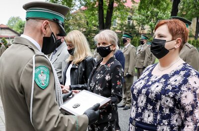 Uroczysta zbiorka w Karpackim Oddziale Straży Granicznej w Nowym Sączu