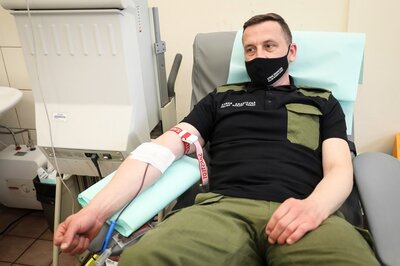 Funkcjonariusze i pracownicy KaOSG oddali krew z okazji Dnia Matki