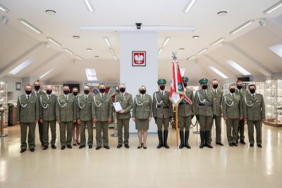 Uroczyste pożegnanie funkcjonariusza Uroczyste pożegnanie funkcjonariusza w Sali Tradycji KaOSG