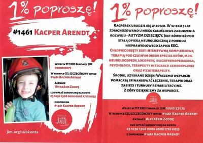 1% dla Kacperka