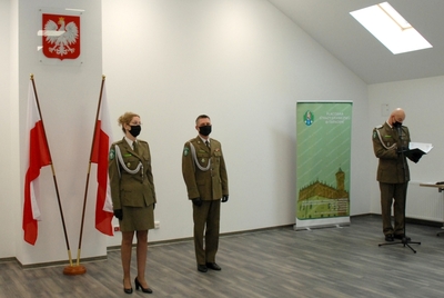 Pożegnanie z mundurem  st.chor.szt. SG Stanisława BYDŁONIA oraz st.chor.szt. SG Marka SZCZOCARZA