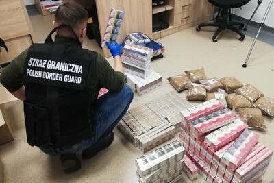 Ponad 15,5 tysiąca papierosów i krajanka tytoniowa zatrzymana w Tarnowie 
