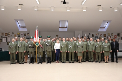 Uroczyste pożegnanie ze służbą Komendanta Placówki SG w Tarnowie 