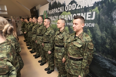 W Karpackim Oddziale Straży Granicznej odbyło się uroczyste ślubowanie 