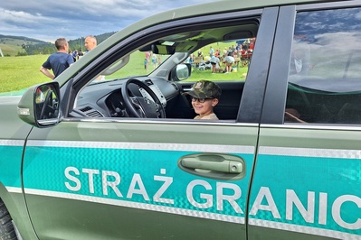 Piknik "Superbohaterowie" z funkcjonariuszami PSG w Zakopanem 