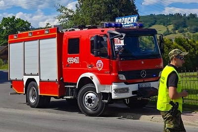 Zabezpieczyli miejsce wypadku 