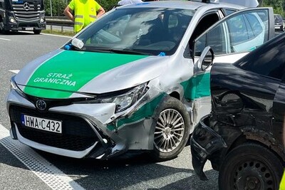 Pościg i zatrzymanie nielegalnych migrantów w Brzesku 