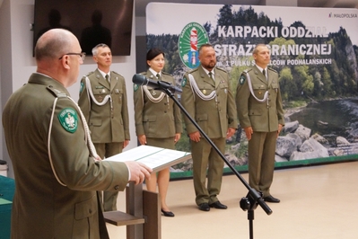 Dwóch nowych funkcjonariuszy KaOSG złożyło ślubowanie 