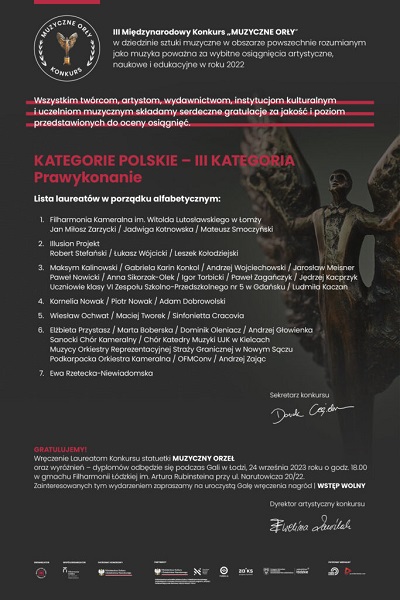 Muzyczne Orły Muzyczne Orły - Plakat i statuetka