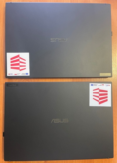 2 laptopy zakupione  w ramach Projektu nr 3/KPO/2023 „Stworzenie mobilnej infrastruktury Straży Granicznej umożliwiającej reagowanie w sytuacjach kryzysowych” współfinansowanego przez Unię Europejską ze środków Instrumentu na rzecz Odbudowy i Zwiększania Odporności (Recovery and Resilience Facility - RRF), z Programu Ministerstwa Spraw Wewnętrznych i Administracji pn.: „Odporność na kryzys – optymalizacja infrastruktury służb państwowych odpowiedzialnych za bezpieczeństwo”.